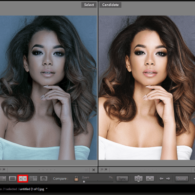 press before after button to see before and after in lightroom